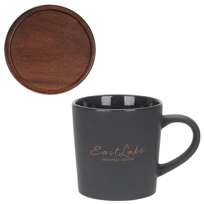 Circo 16 oz Ceramic Mug with Wooden Lid