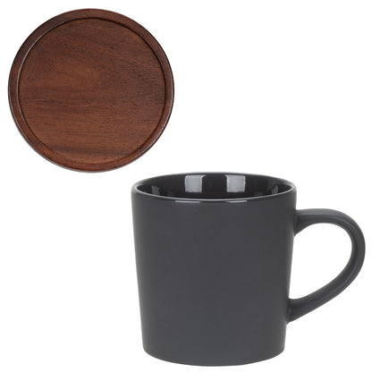 Circo 16 oz Ceramic Mug with Wooden Lid