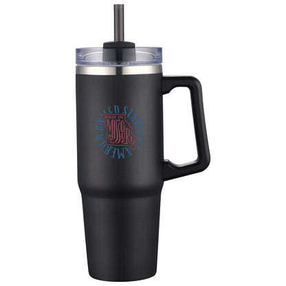 Milo 30 oz Vacuum Insulated Stainless Steel Mug with Straw