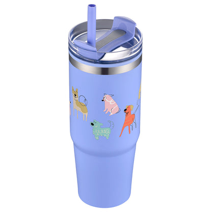 Black Monza 30 oz Stainless Steel/Polypropylene Tumbler