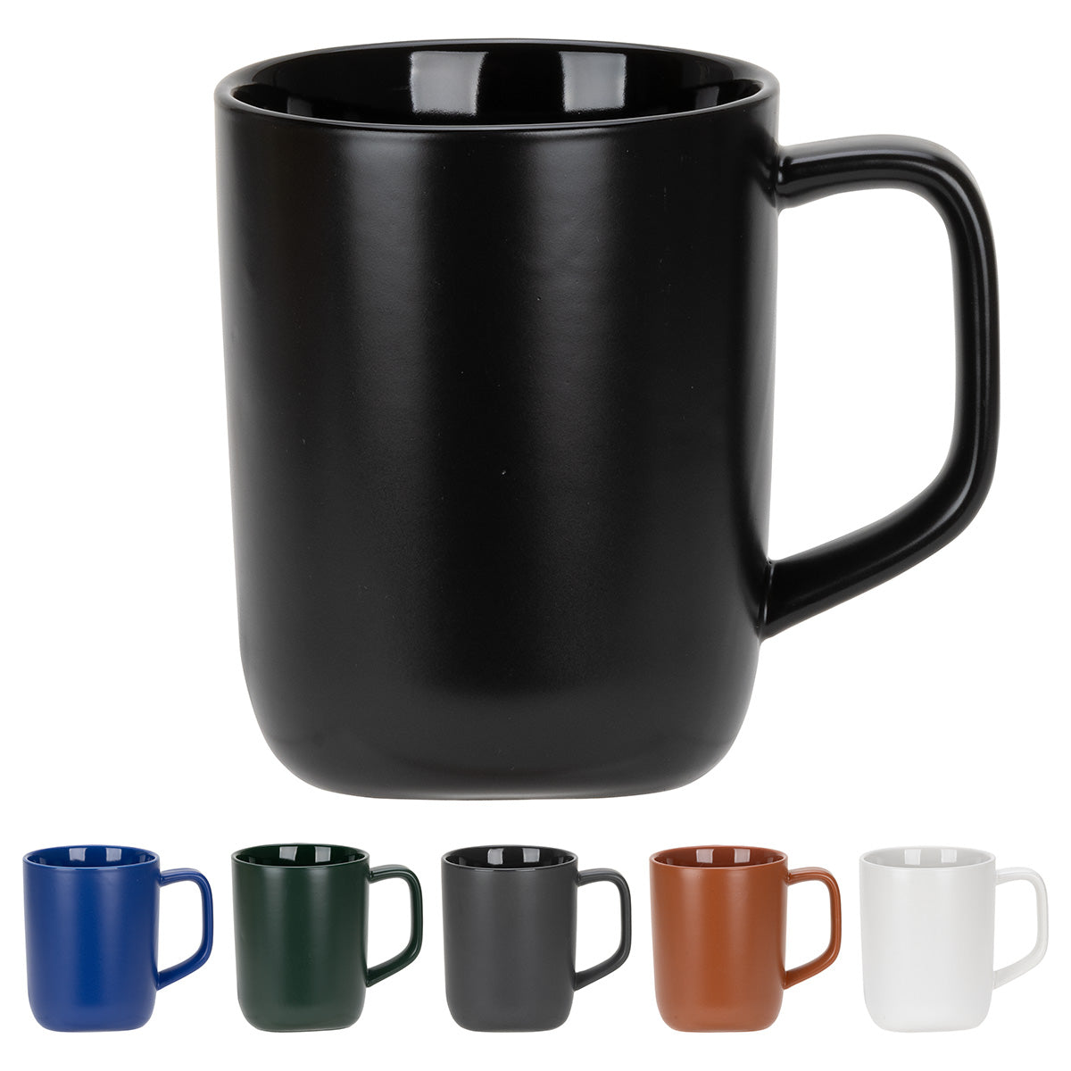 Black Marzano 18 oz Recycled Ceramic Mug