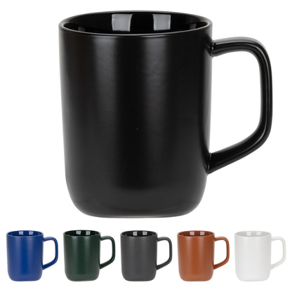 Black Marzano 18 oz Recycled Ceramic Mug