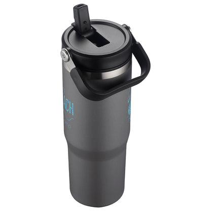 Black Oreno 30 oz Stainless Steel/Polypropylene Travel Tumbler