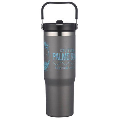 Oreno 30 oz Stainless Steel/Polypropylene Travel Tumbler