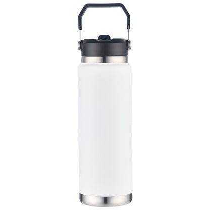 Senago 30 oz Vacuum Insulated Stainless Steel Bottle with Build-in Straw
