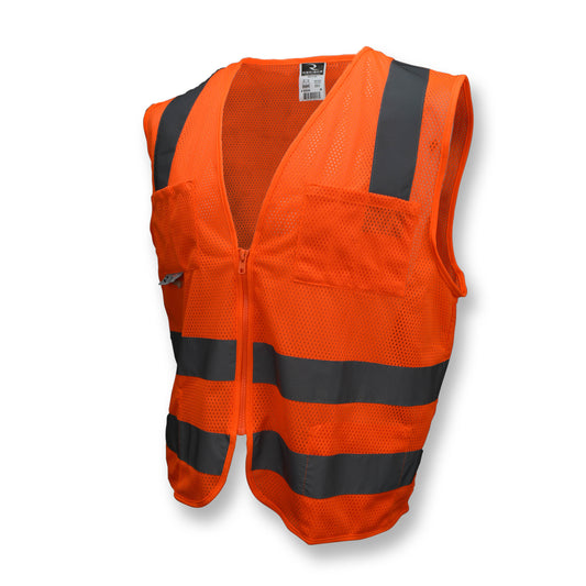 SV8 Standard Type R Class 2 Mesh Safety Vest - Orange - Size XL
