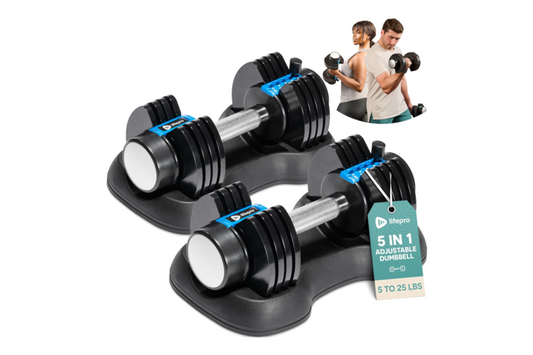 Lifepro PowerFlow Plus Adjustable Dumbbells