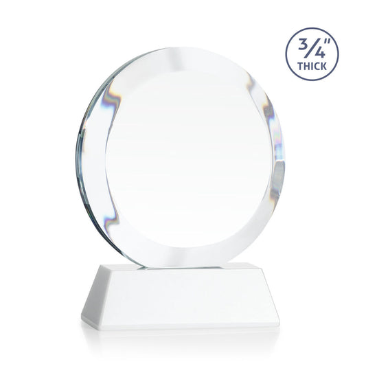 Gibralter VividPrint™ Award on Newhaven Base - White