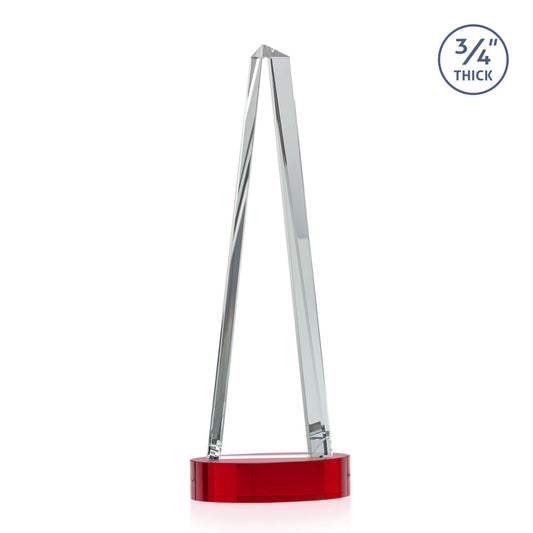 Majestic Tower VividPrint™ Award on Alberton Base - Red