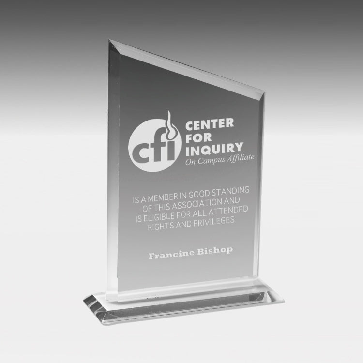 Laser Engraved Billboard Award (5 1/2"x 8 3/4"x 3/8")