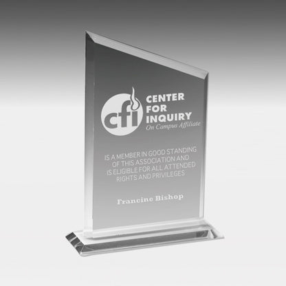 Laser Engraved Billboard Award (5 1/2"x 8 3/4"x 3/8")