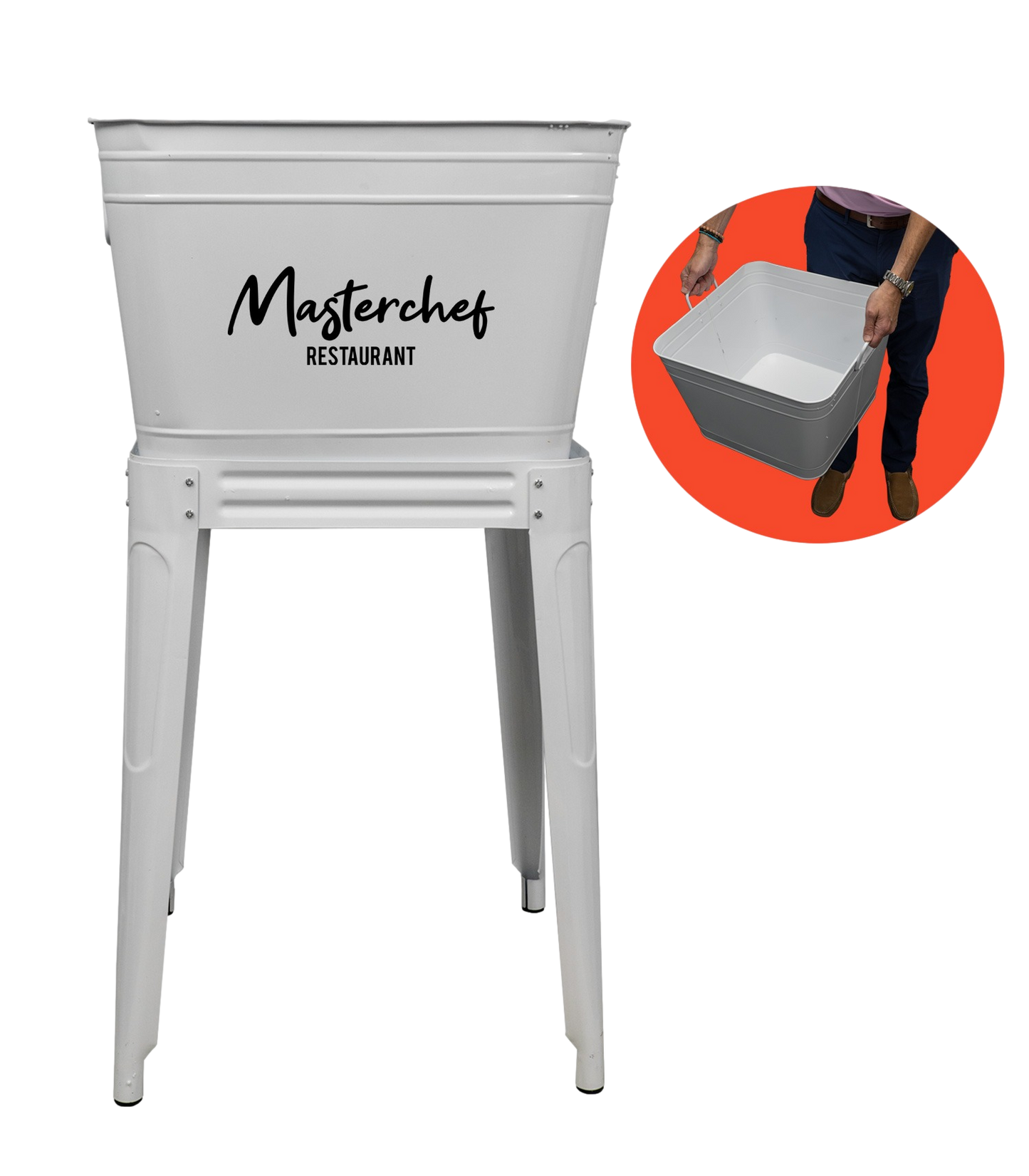 Black 42 Quart Party Tub Cooler