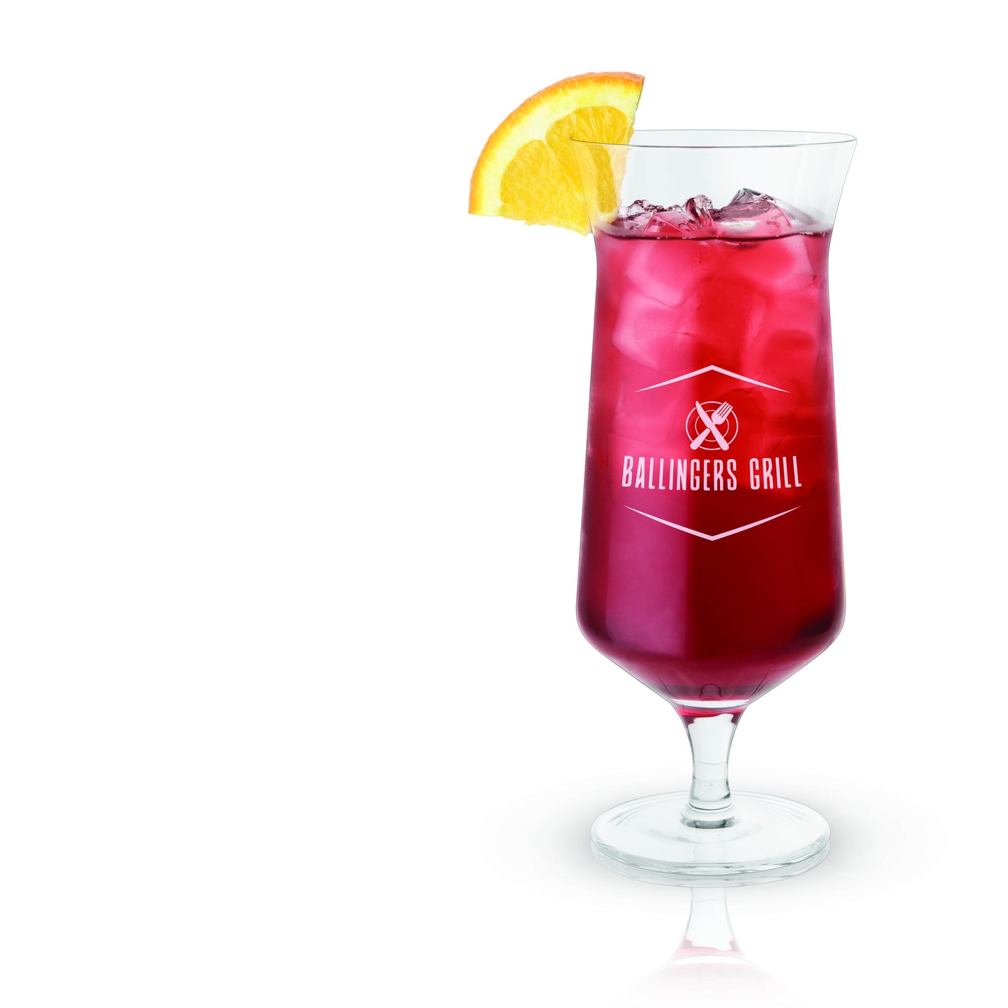 Viski® Angled Crystal Hurricane Glass