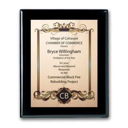 SpectraPrint™ Plaque - Ebony Gold