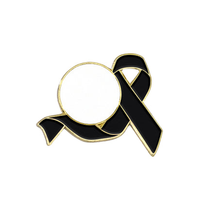 Awareness Ribbon Lapel Pins w/ Custom Logo