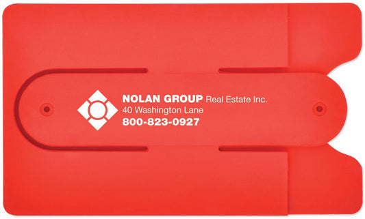 SILICONE PHONE WALLET WITH STAND