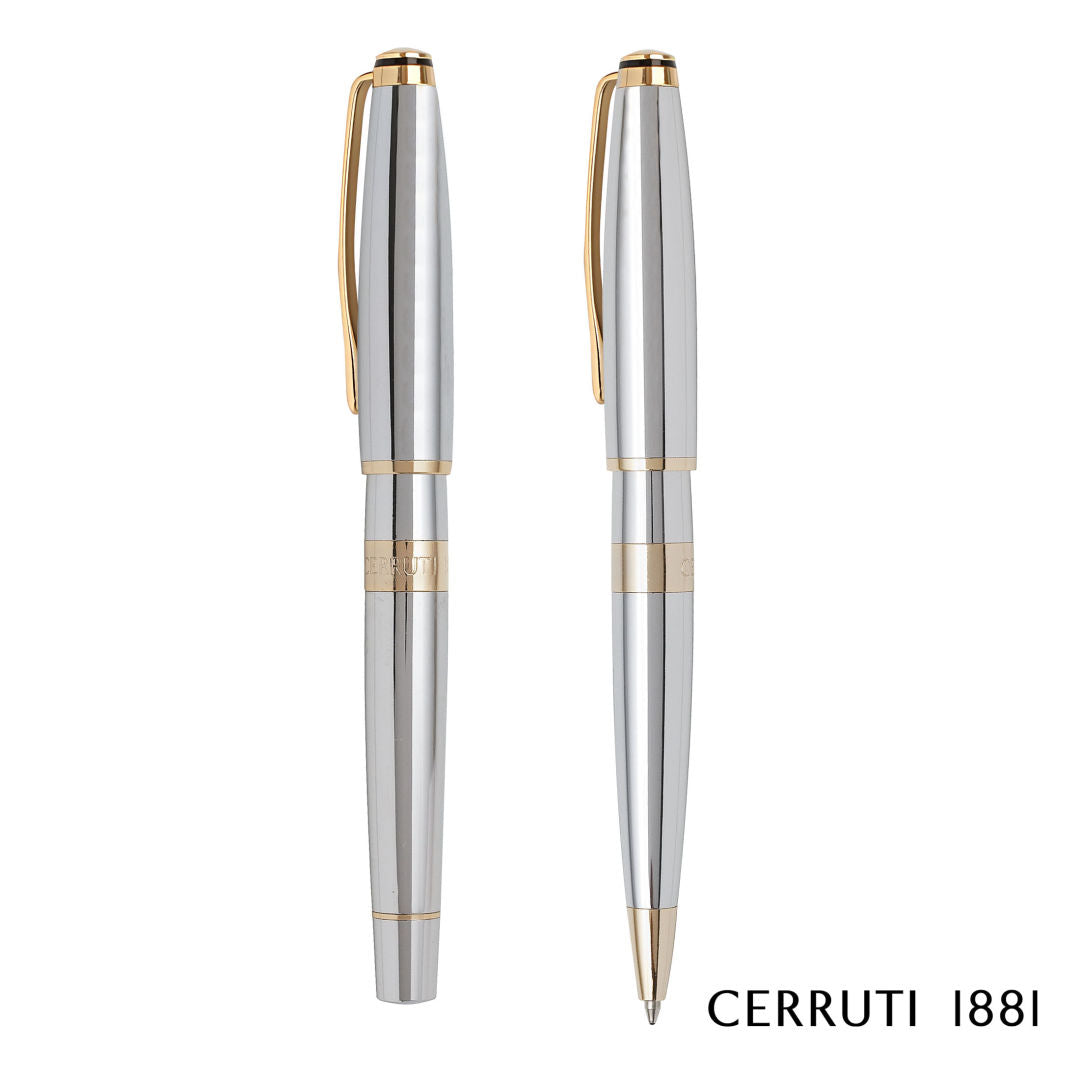 Cerruti 1881® Bicolore Ballpoint Pen & Rollerball Pen Set
