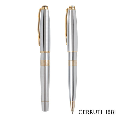 Cerruti 1881® Bicolore Ballpoint Pen & Rollerball Pen Set