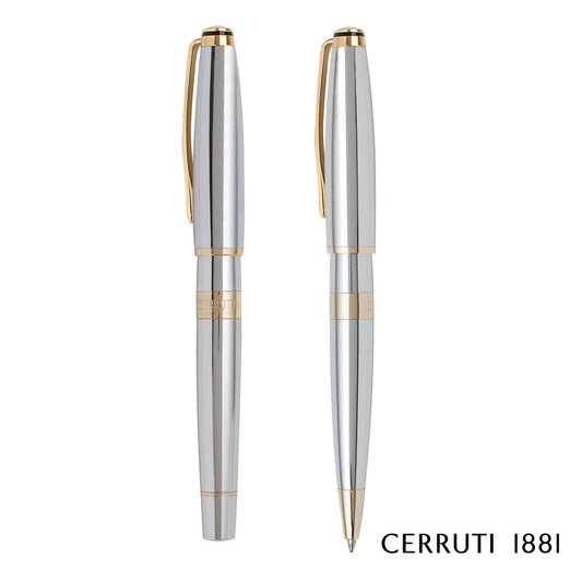 Cerruti 1881® Bicolore Ballpoint Pen & Rollerball Pen Set