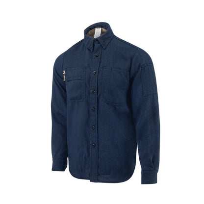 VTS5VSH Tecasafe® One 5.7 oz Vented FR Shirt - Denim - Size XL