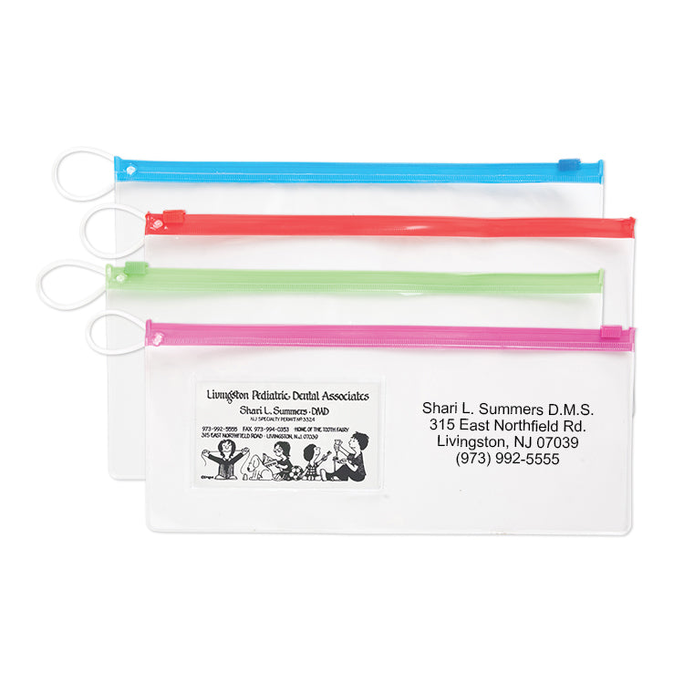 Pouch w/ Business Card Slot & Assorted Color Trim