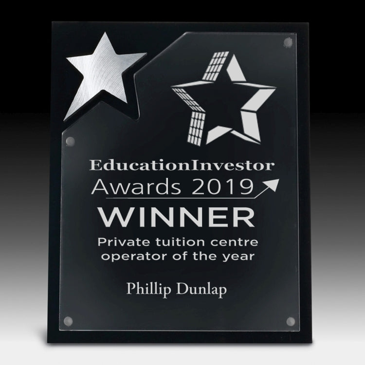 North Star Plaque - Laser Engraved - (8" x 10" x 5/8")