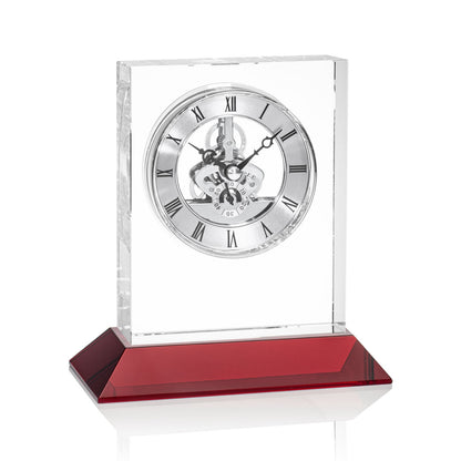 Ashland VividPrint™ Clock on Base - Silver Dial