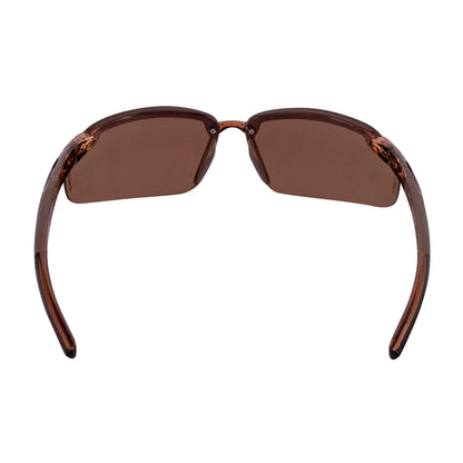 ES5 Premium Safety Eyewear - Crystal Brown Frame - Polarized Brown Lens