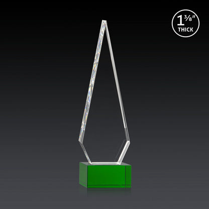 Springfield 3D Award on Hancock Base - Green