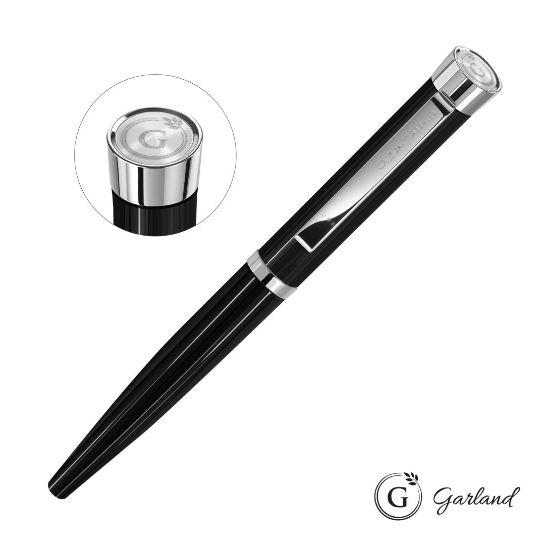 Garland® Executive Color Emblem Rollerball Pen - Chrome