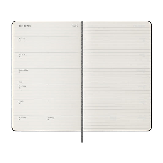 Black Moleskine® Hard Cover Large 12-Month Weekly 2026 Planner