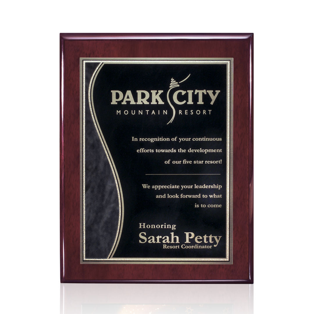 Oakleigh/Nobleton Plaque - Rosewood Finish