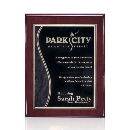 Oakleigh/Nobleton Plaque - Rosewood Finish