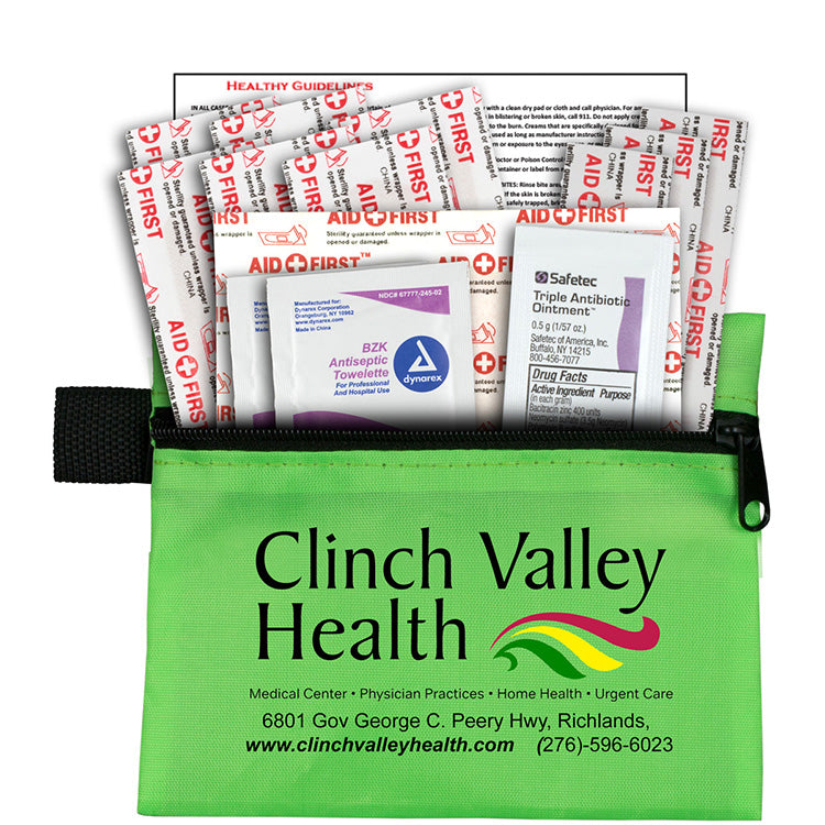 “Riverside Plus” 14 Piece Healthy Living Pack Components inserted into Zipper Pouch