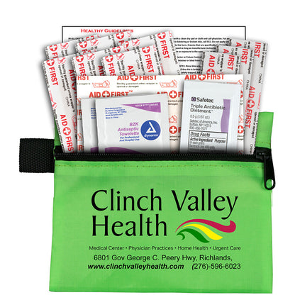 “Riverside Plus” 14 Piece Healthy Living Pack Components inserted into Zipper Pouch