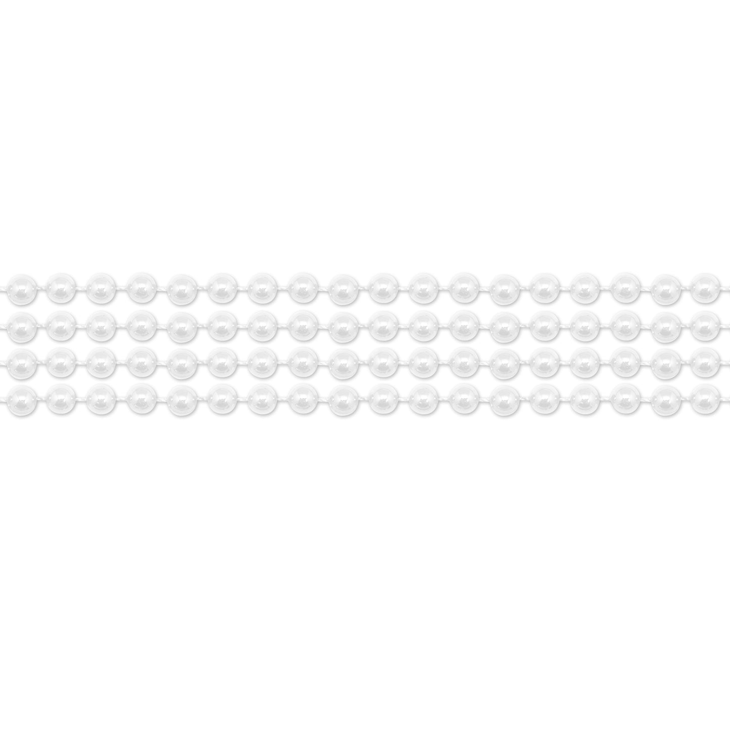 White 12 Mm Pearl Bead Necklace (12 Pack)