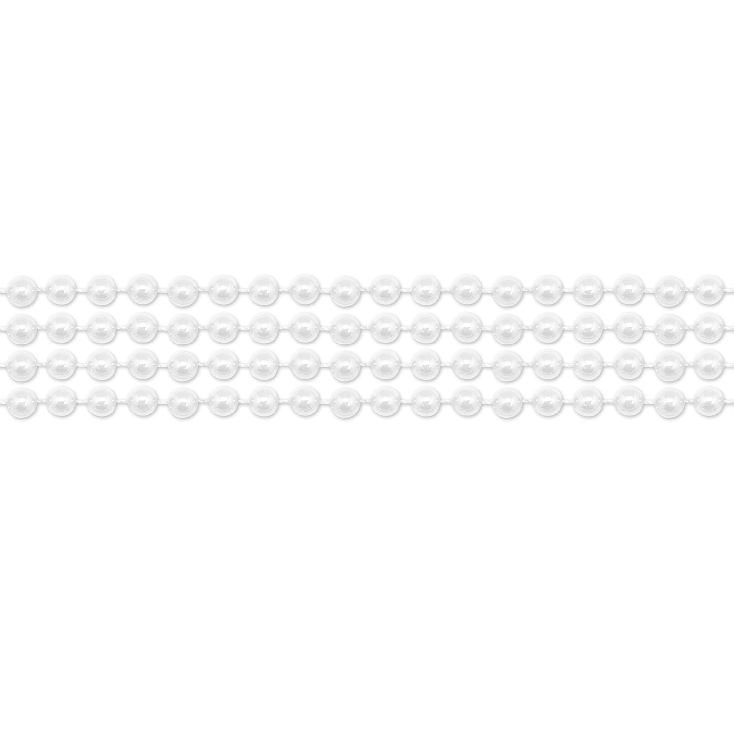 White 12 Mm Pearl Bead Necklace (12 Pack)