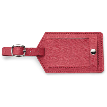 Toscano genuine leather luggage tag