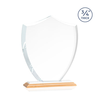 Scudo Shield VividPrint™ Award - Bamboo/White