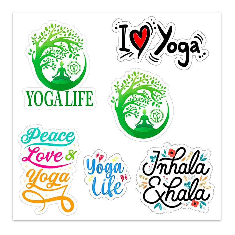 "CustomCut ™"Clear Decal 6" x 8"Full Color Custom Shape Removable Vinyl Sticker Sheets