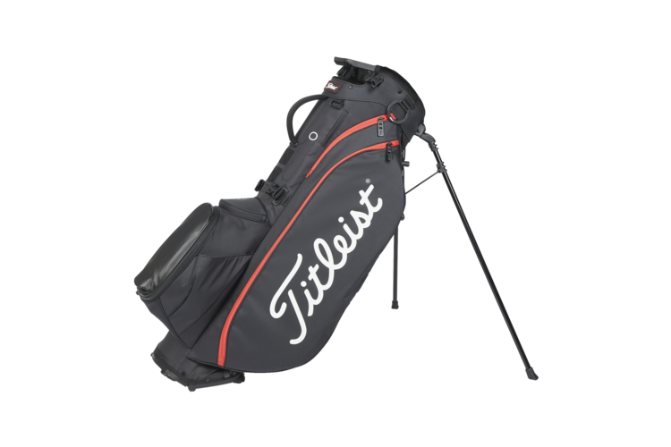 Titleist Players 5 Stand Bag - Black/Black/Red