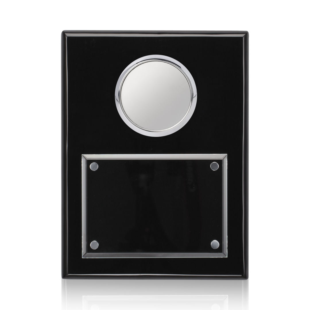 Jansenn Plaque - Black/Chrome