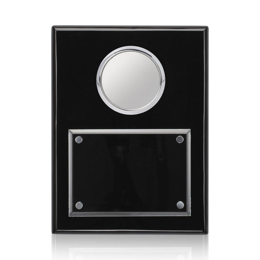Jansenn Plaque - Black/Chrome