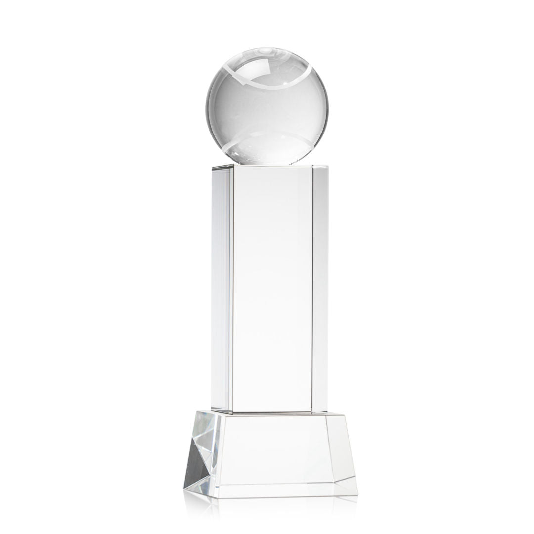 Tennis Ball Award on Belcroft Base - Clear