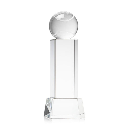 Tennis Ball Award on Belcroft Base - Clear