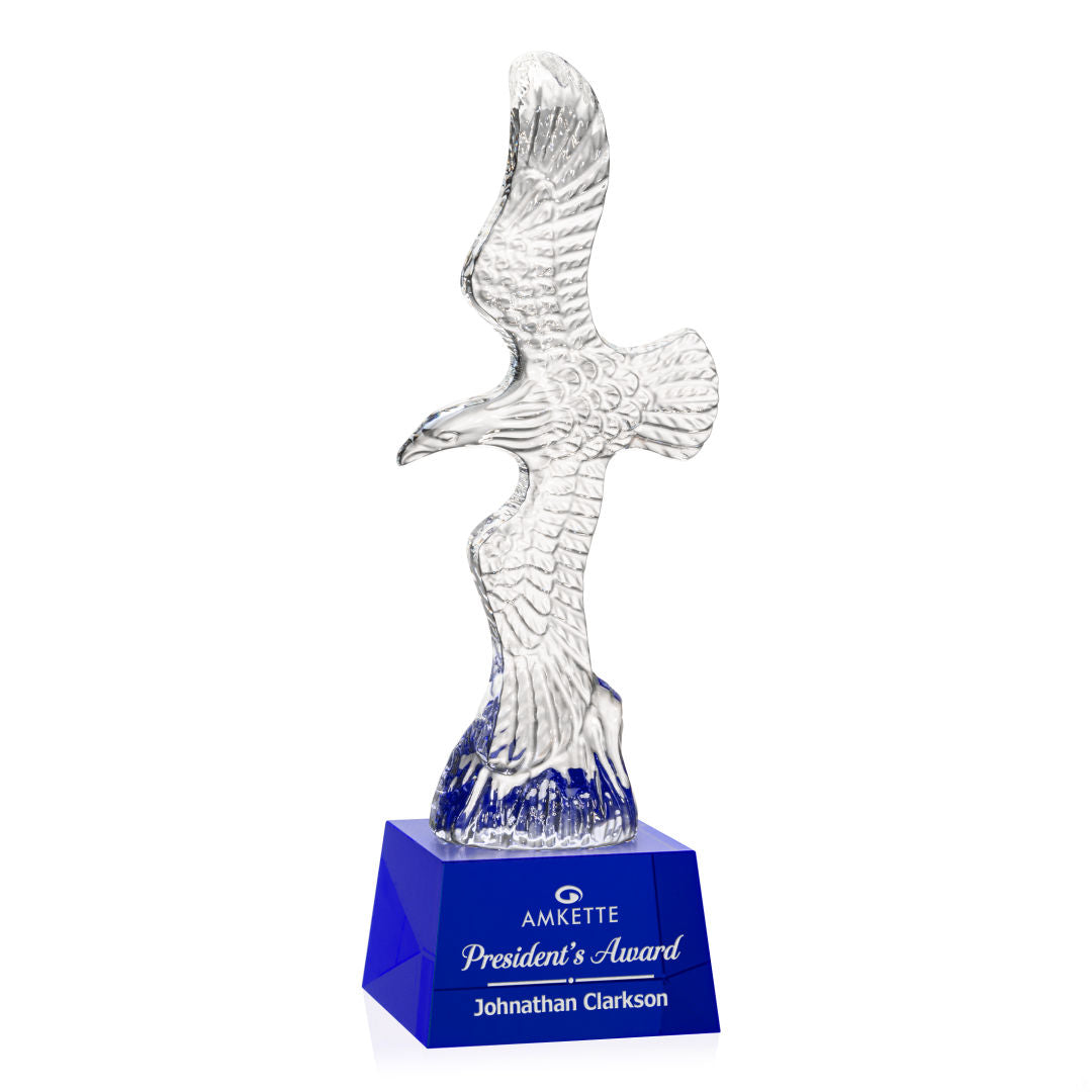 Staffordshire Eagle on Robson Base - Blue