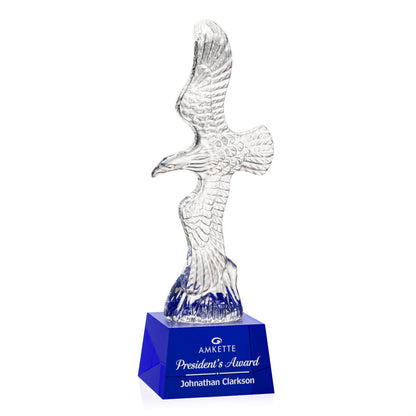 Staffordshire Eagle on Robson Base - Blue