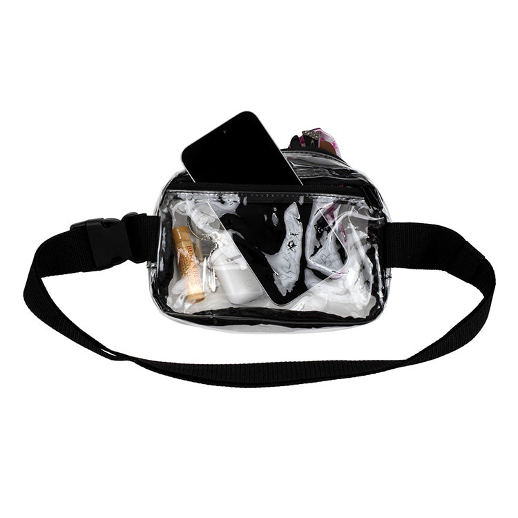 "EVERYWHERE" Clear Stadium Compliant Cross-Body Belt Bag