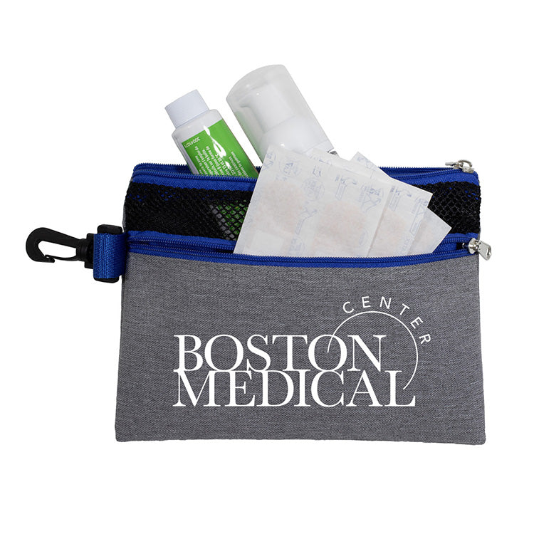 "SANTORINI" 5” x 7” Mesh Zipper Pouch