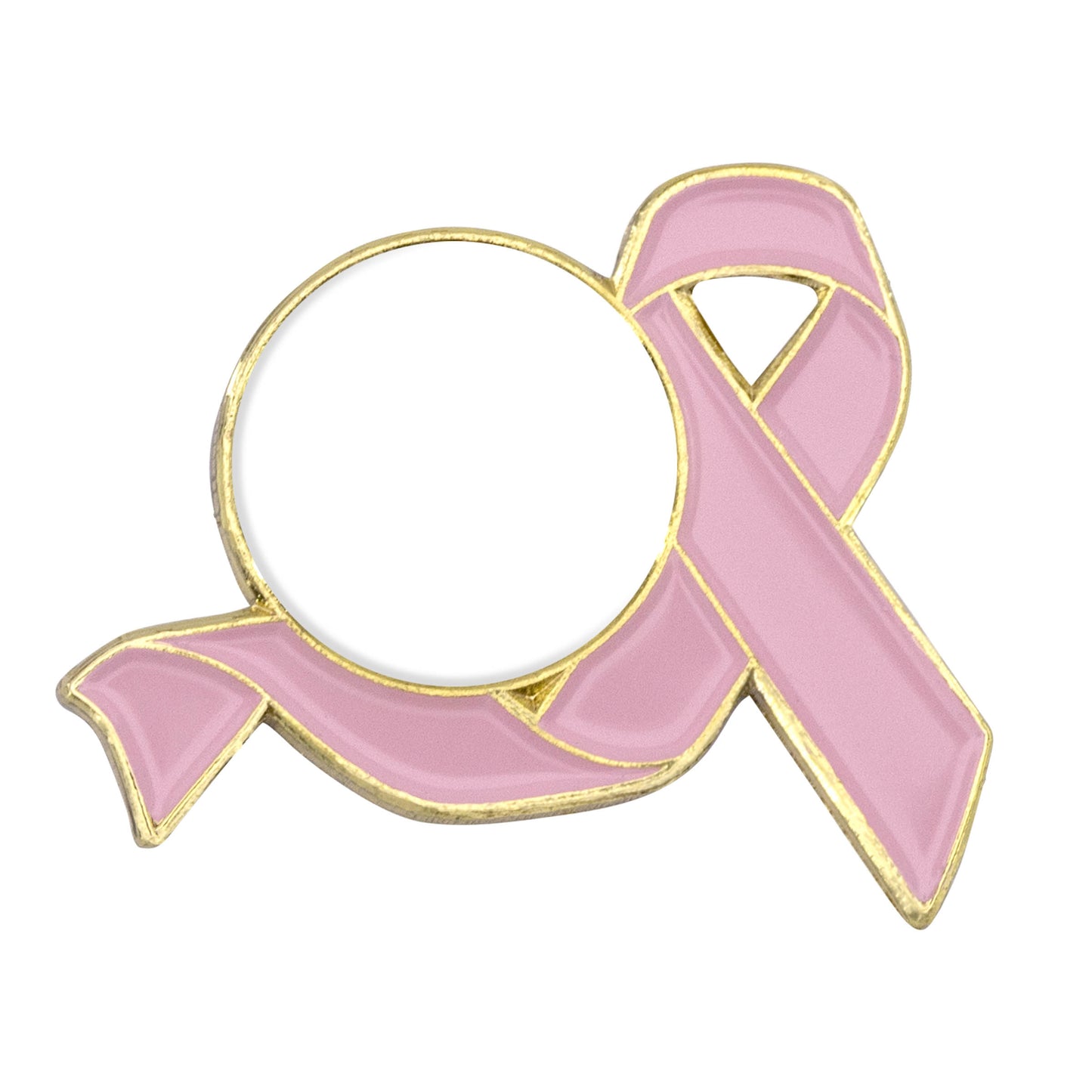 Awareness Ribbon Lapel Pins w/ Custom Logo